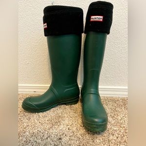 Hunter Tall Rain Boots - Green